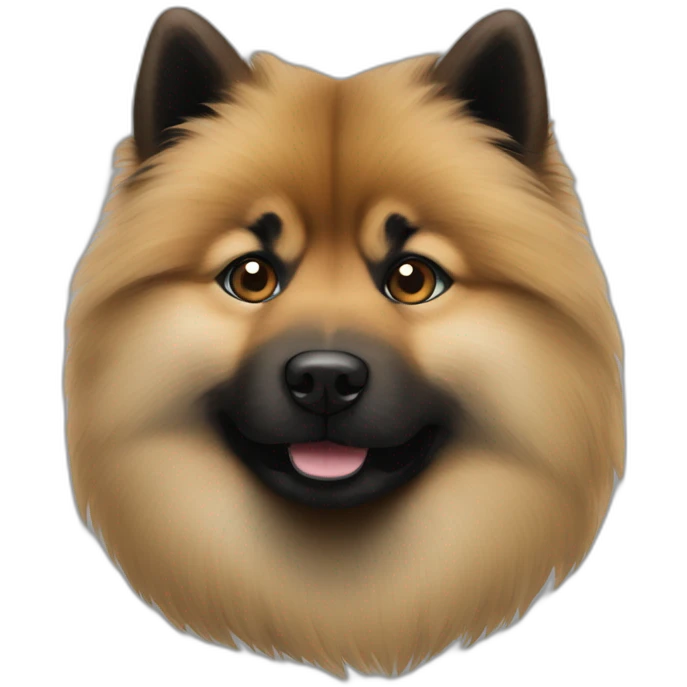 un eurasier pelage noir emoji