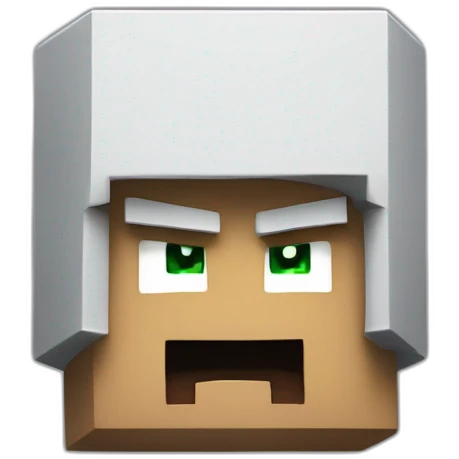 Angry Minecraft character emoji