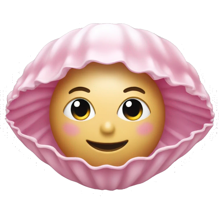 pearl in pink clamshell  emoji