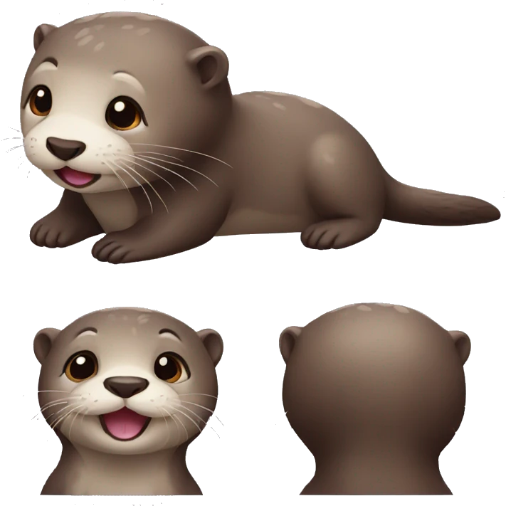 Very cute otter emoji
