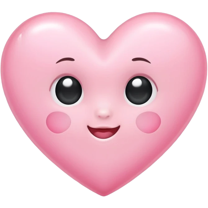 baby pink love heart  emoji