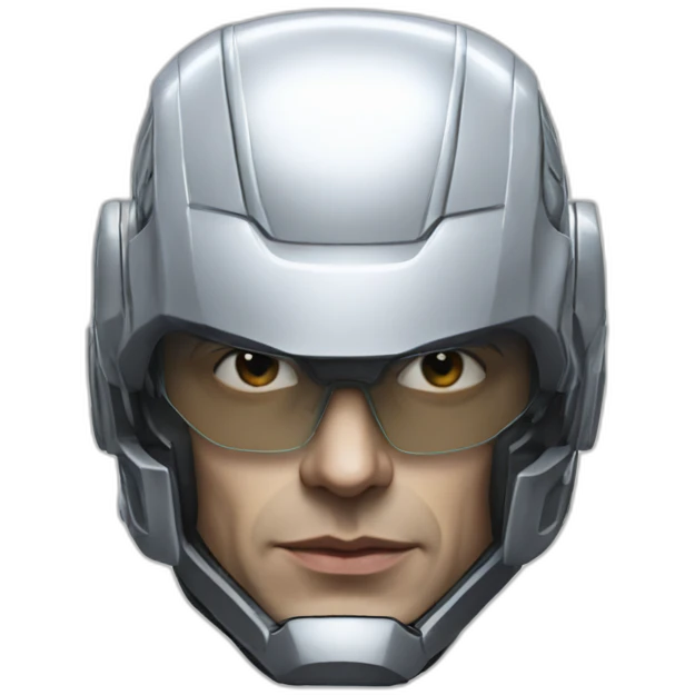 Robocop head realistic emoji
