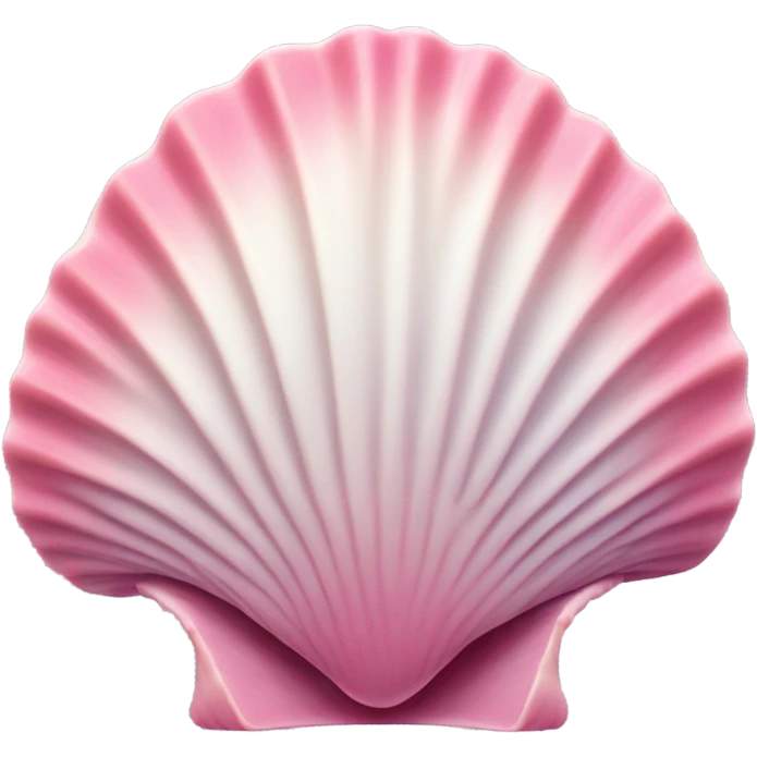 Pink scallop shell emoji