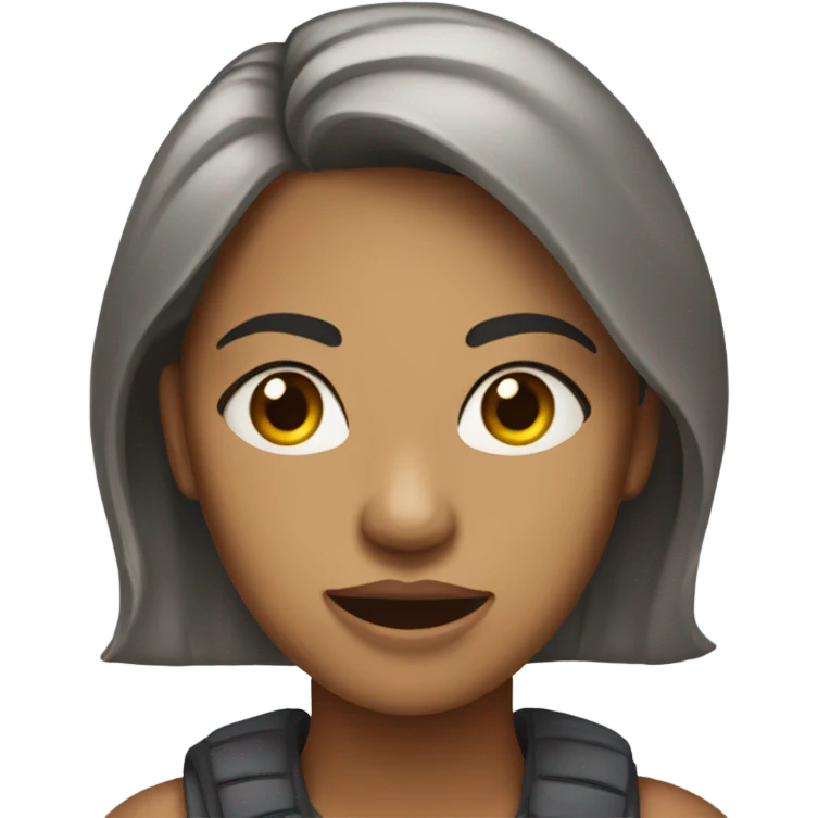 Mulher fazendo cara de deboche  emoji