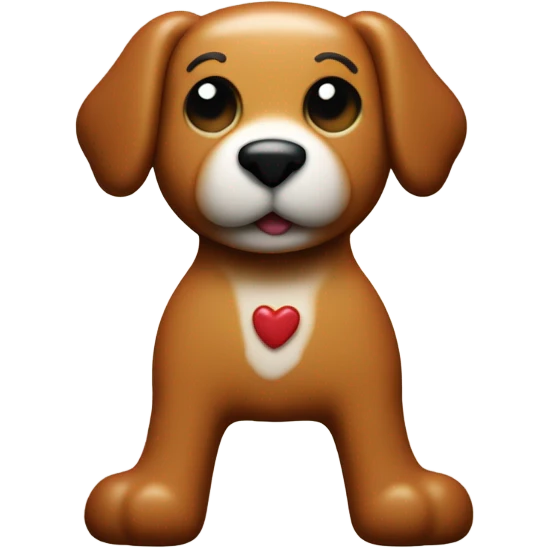 Gingerbread dog emoji