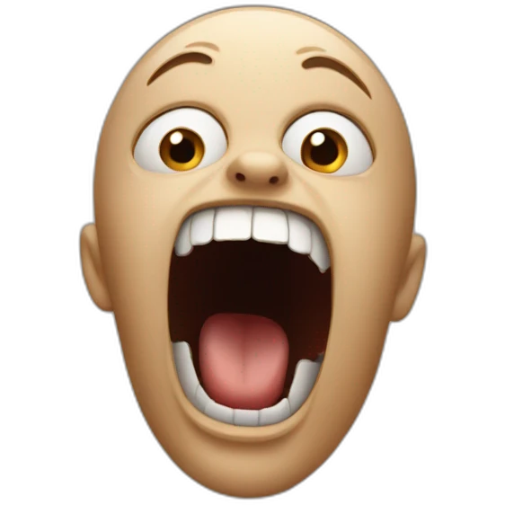 screaming emoji