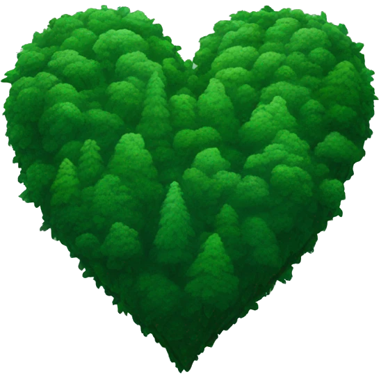 Forest green heart emoji