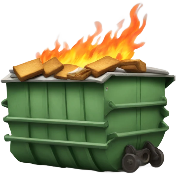 dumpster fire smore emoji