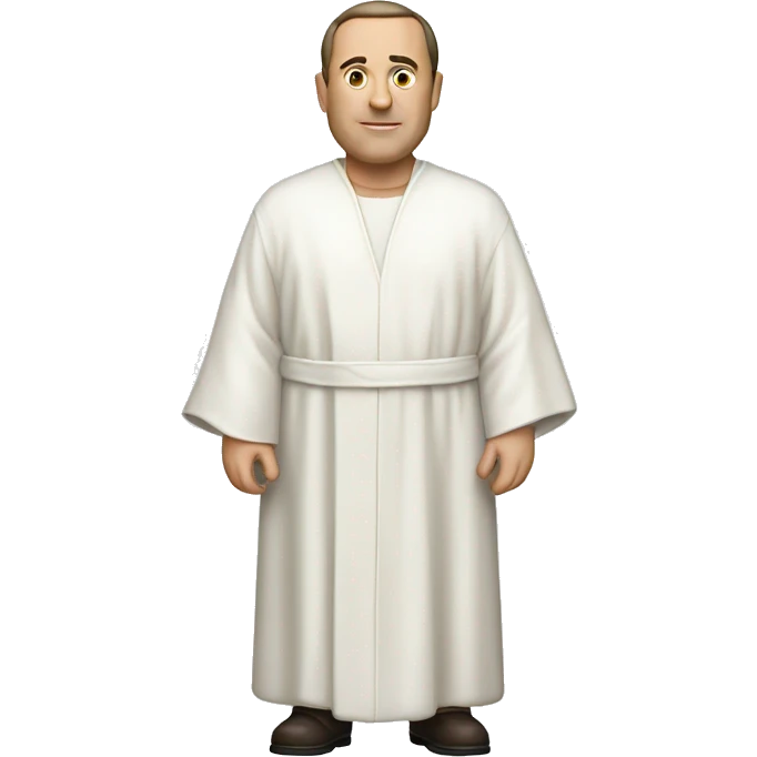 Anthony soprano with a white robe on emoji