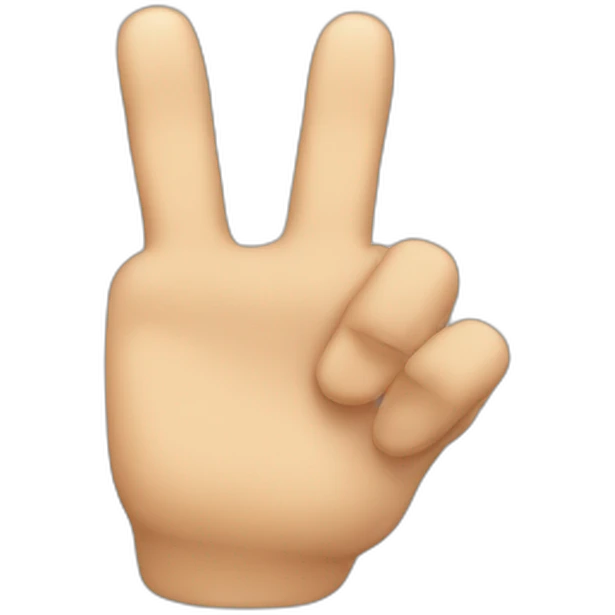 for finger who form a z letter emoji