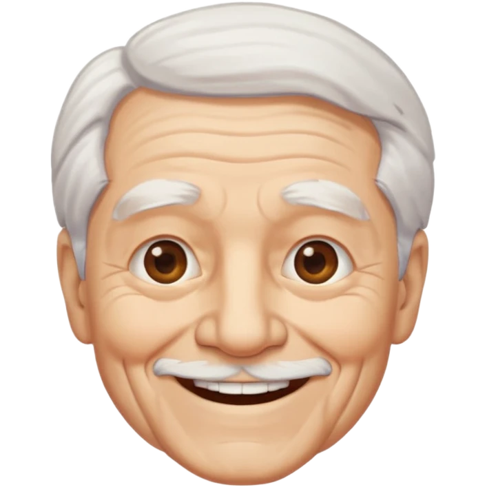 Create an avatar of old man emoji