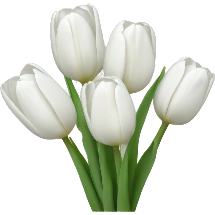White tulips emoji