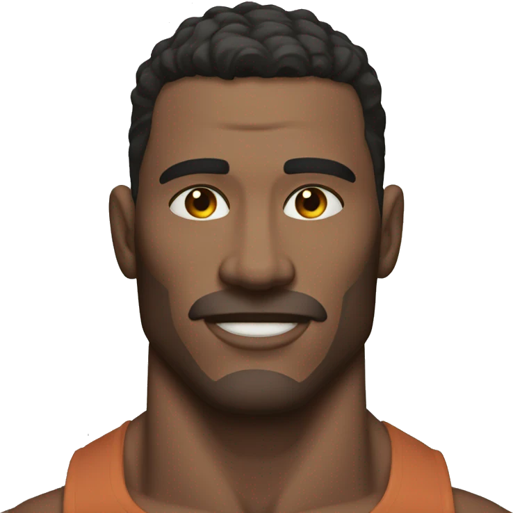 Muscular guy with insane jawline  emoji