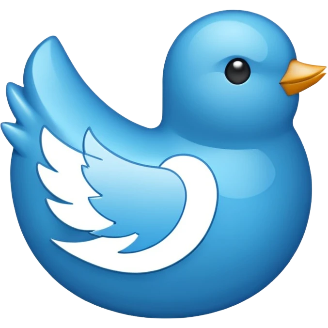 Twitter logo x emoji