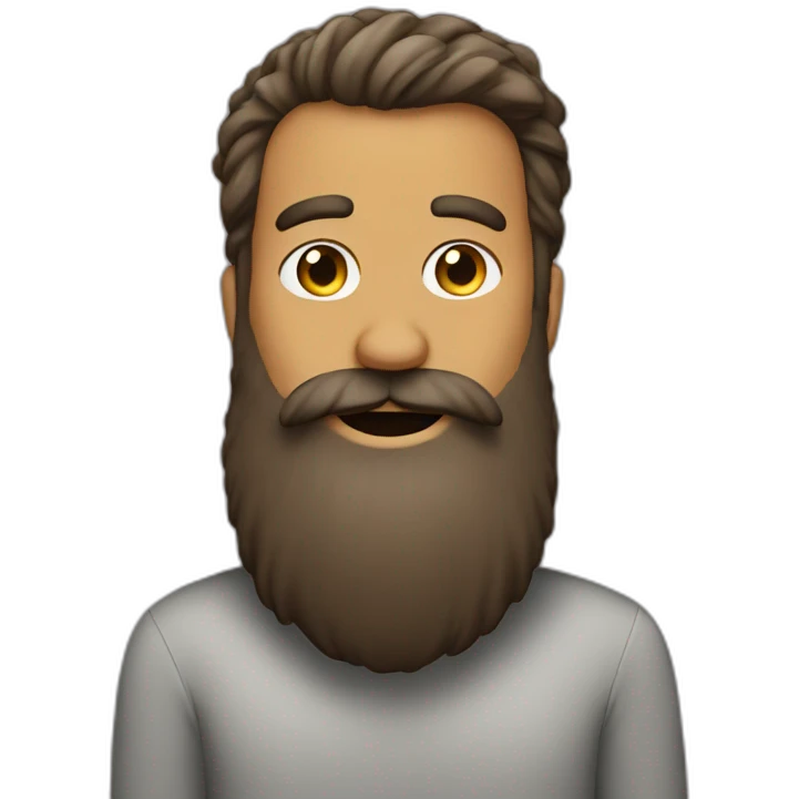 Big beard emoji