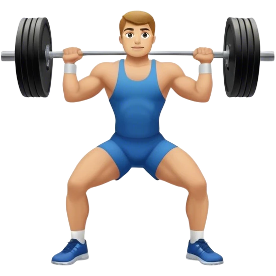 clean and jerk exercise emoji