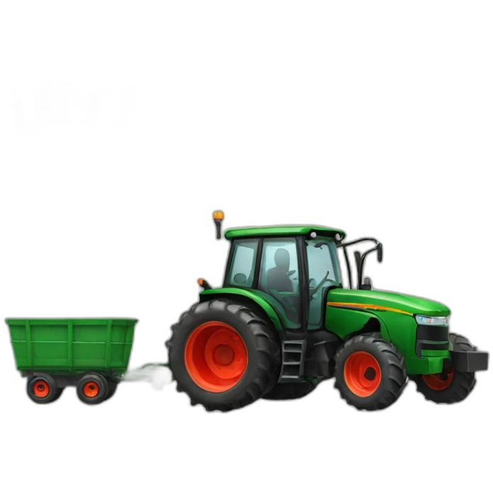 Tracteur avec Remorque  emoji