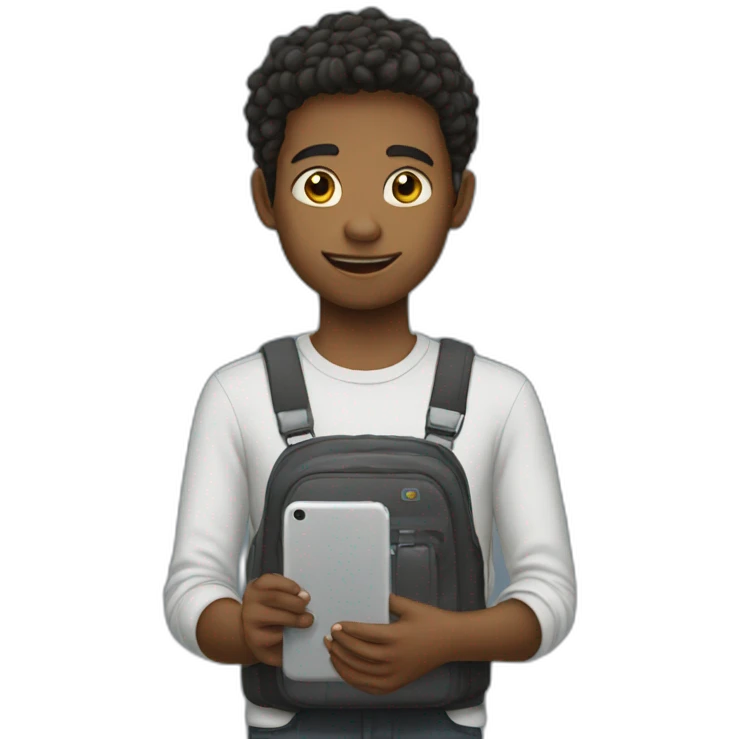 Boy with mobile please  emoji