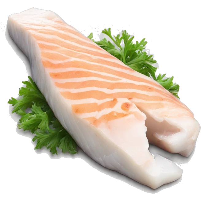 Pacific cod steak with the silver skin emoji