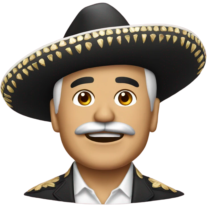 Vicente Fernandez in a sombrero  emoji