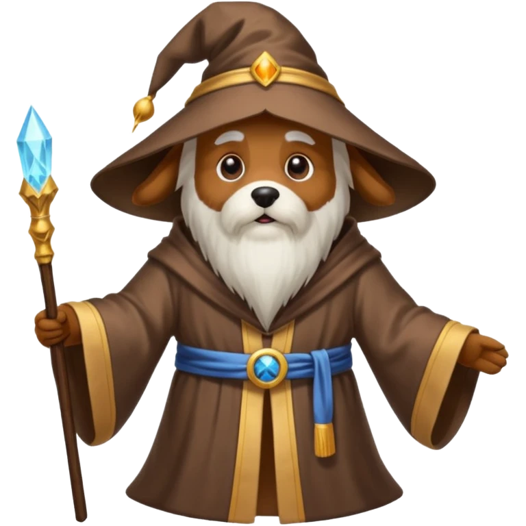 Dog wizard emoji
