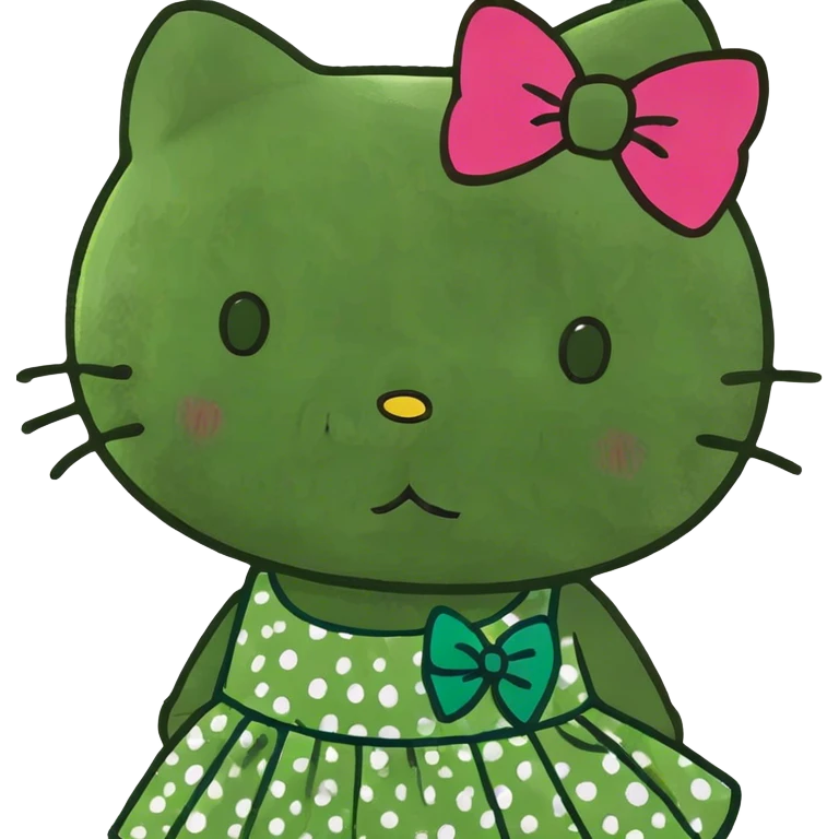 Hello kitty scream emoji