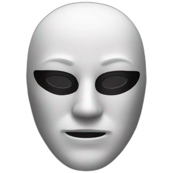 black mask emoji