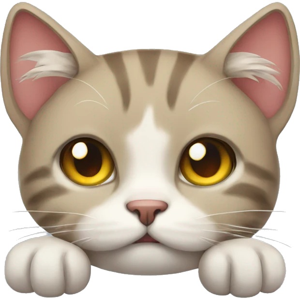 Tired cat emoji