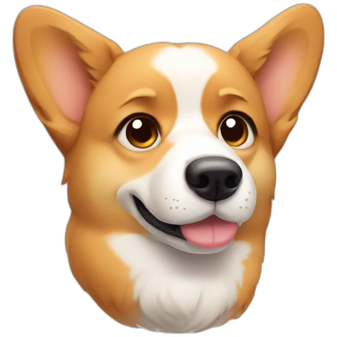 Sad corgi emoji