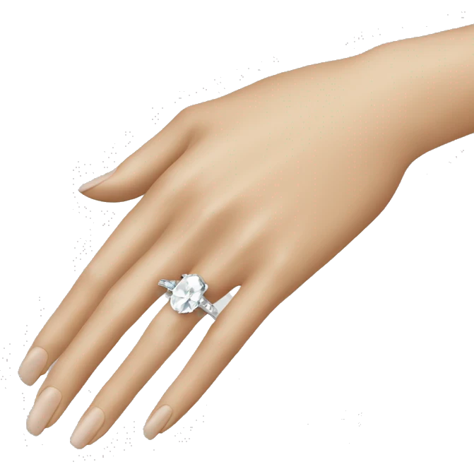 3 carat oval engagement ring emoji