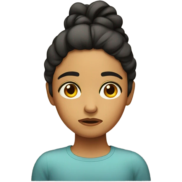 disappointed hispanic girl emoji