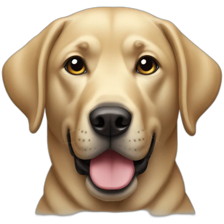 perro labrador negro emoji