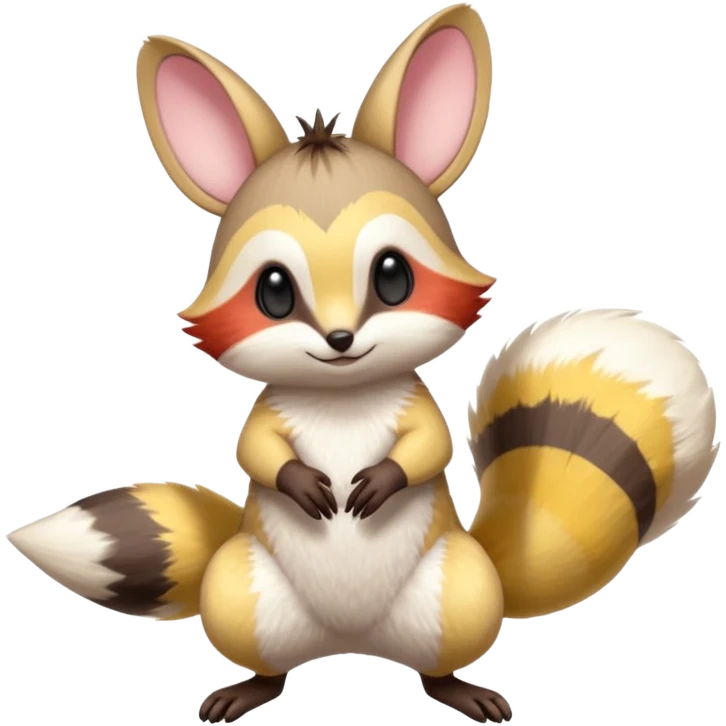 Tropical Exotic Minccino-Numbat-Pachirisu-Emolga-fusion  emoji