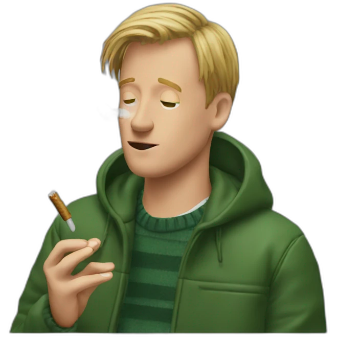 Kevin McCallister smoking herbs emoji