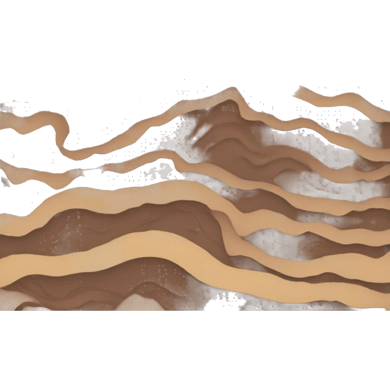 brown spiraling mountain emoji