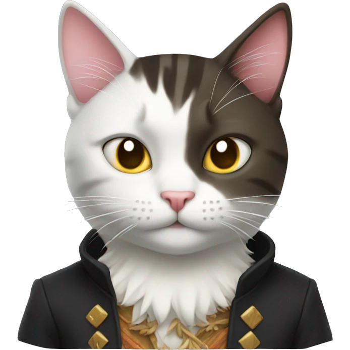 cat with mihawk emoji