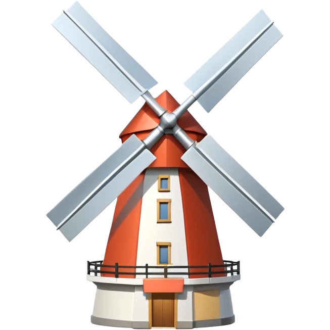 a modern windmill emoji