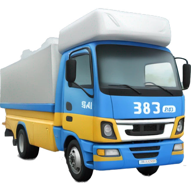 Camion azul  pkin38  emoji