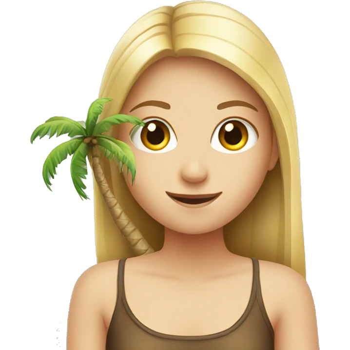 Girl and palm  emoji