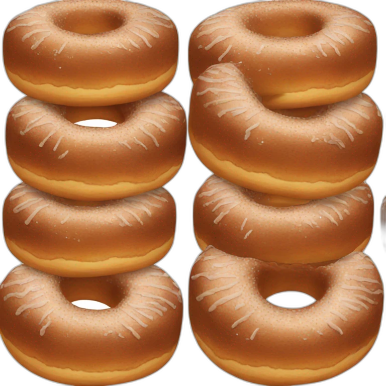 brown donut emoji