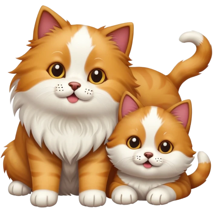 Cat with a dog emoji