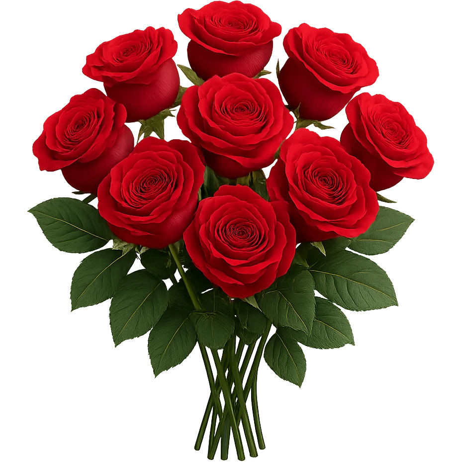 a bouquet of roses emoji