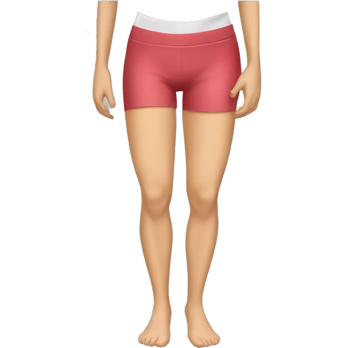 Woman leg muscles, fit Caucasian woman emoji