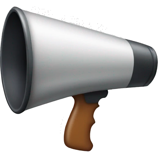 shotgun-shaped megaphone emoji
