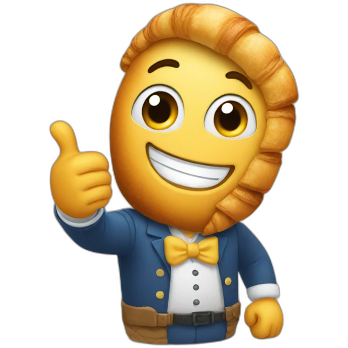 Croissant Thumbs-Up emoji
