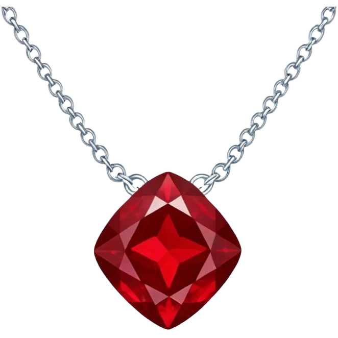 ruby necklace emoji