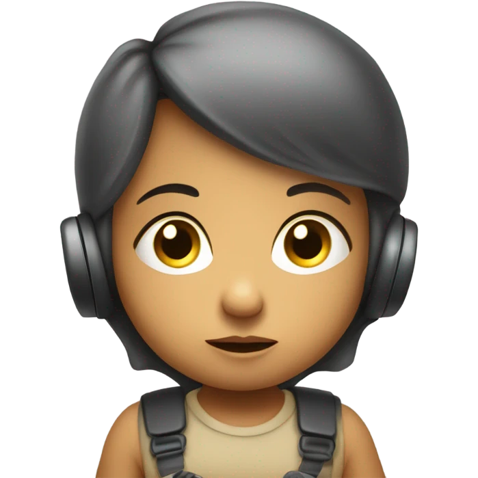 Baby watching tv emoji