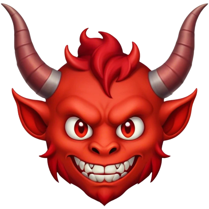 Nonchalant woozy Devil emoji