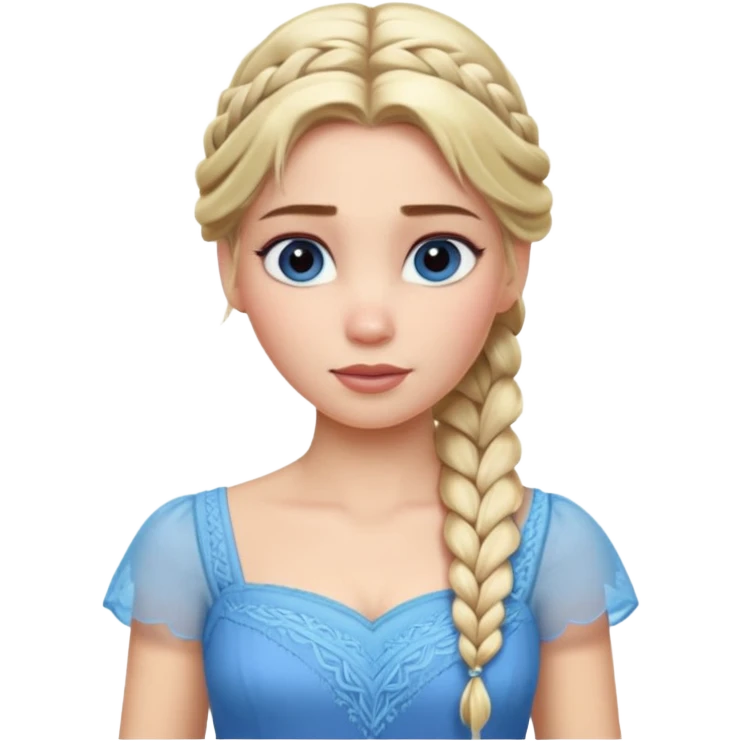Elsa from the Frozen movie emoji