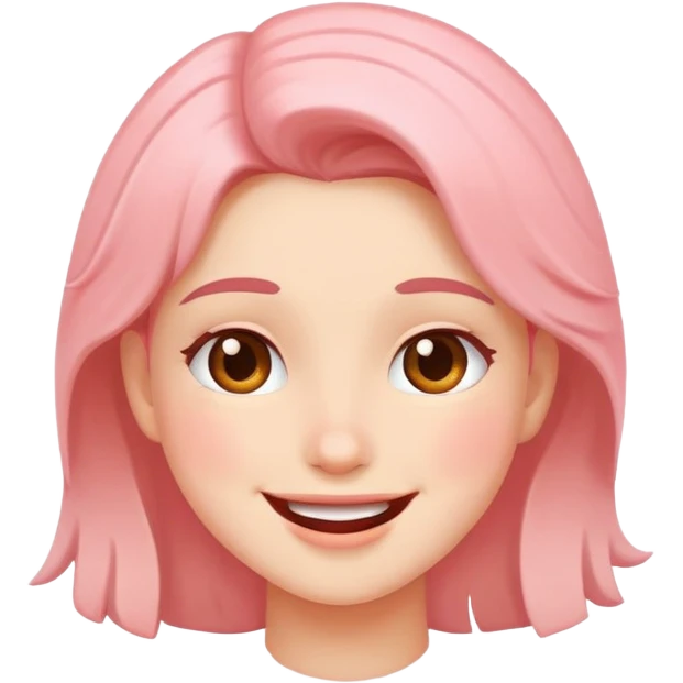 happy and blushing  emoji